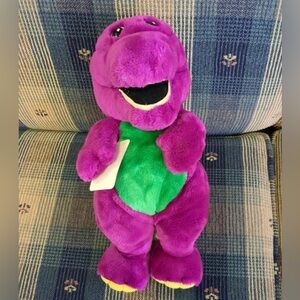 Barney 13 Inch Stuffed Plush Doll Toy Figure Purple Dinosaur TV Show TV Kid 1993